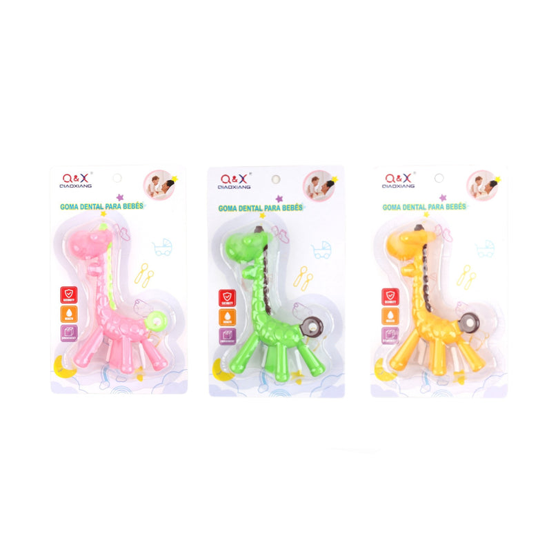 Jr-8016 Tarjeta De Succion Mordedor Jirafa Mezclado 3 Colores
