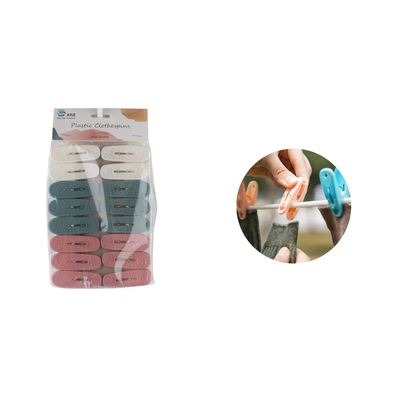 Xrz67 Pinzas Para La Ropa 16Uds