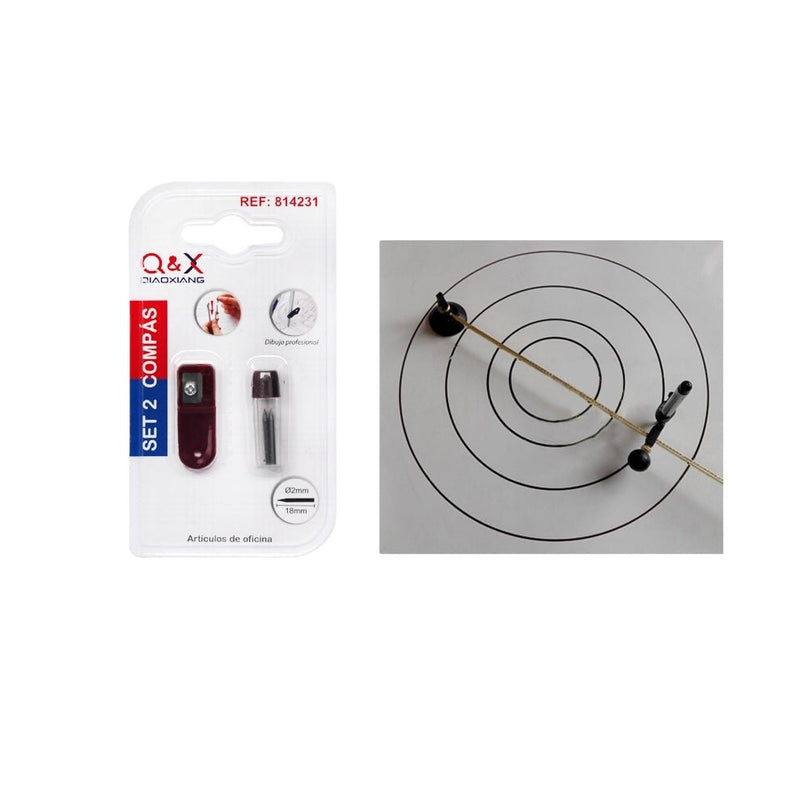 2972 Cilindro De N¨²cleo De Plomo De Br¨²jula Con Succi¨®n Completa + Afilador De N¨²cleo De Br¨²jula 2 Piezas - Q&X