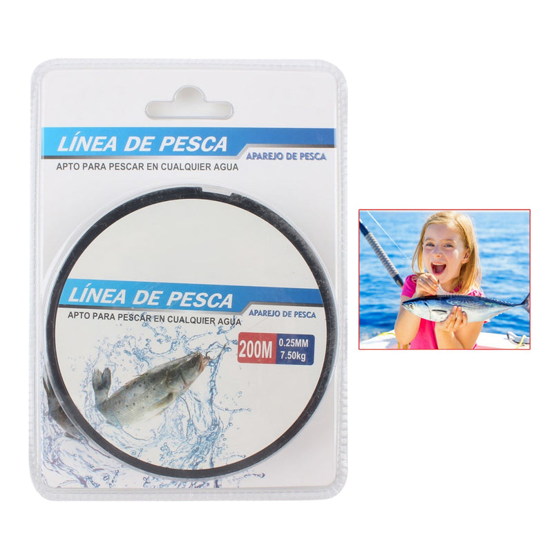Línea De Pesca De 200 Metros 0,25 Mm - Q&X