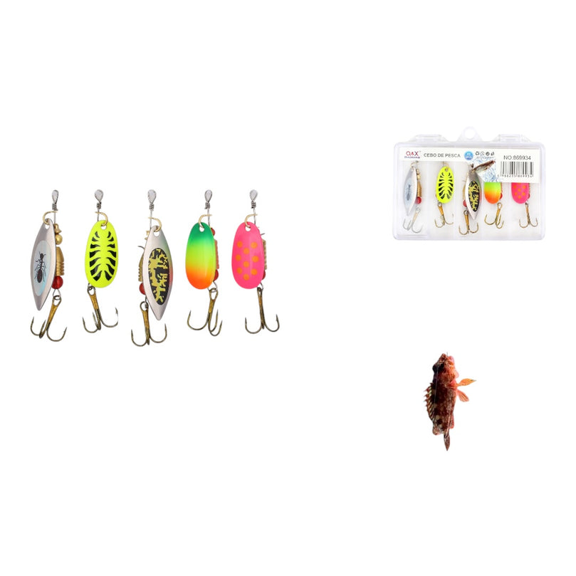 5Pcs Con Lentejuelas Colgantes 8G - Q&X