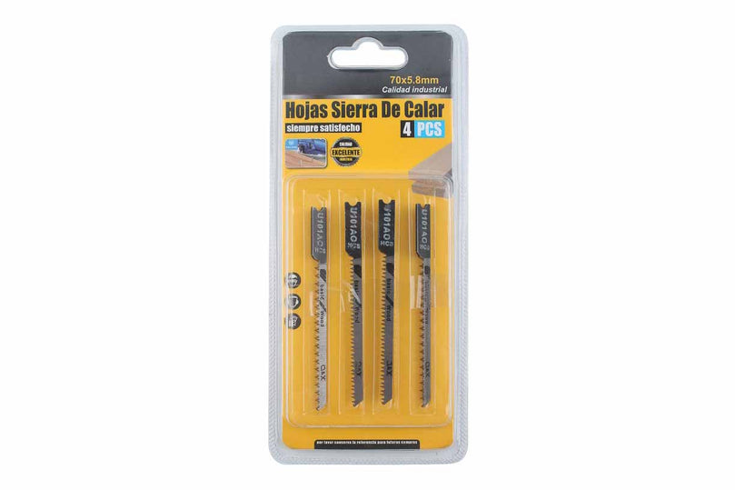 Hojas Sierra de calar 4 pcs 70x5,8mm U101AO - Q&X