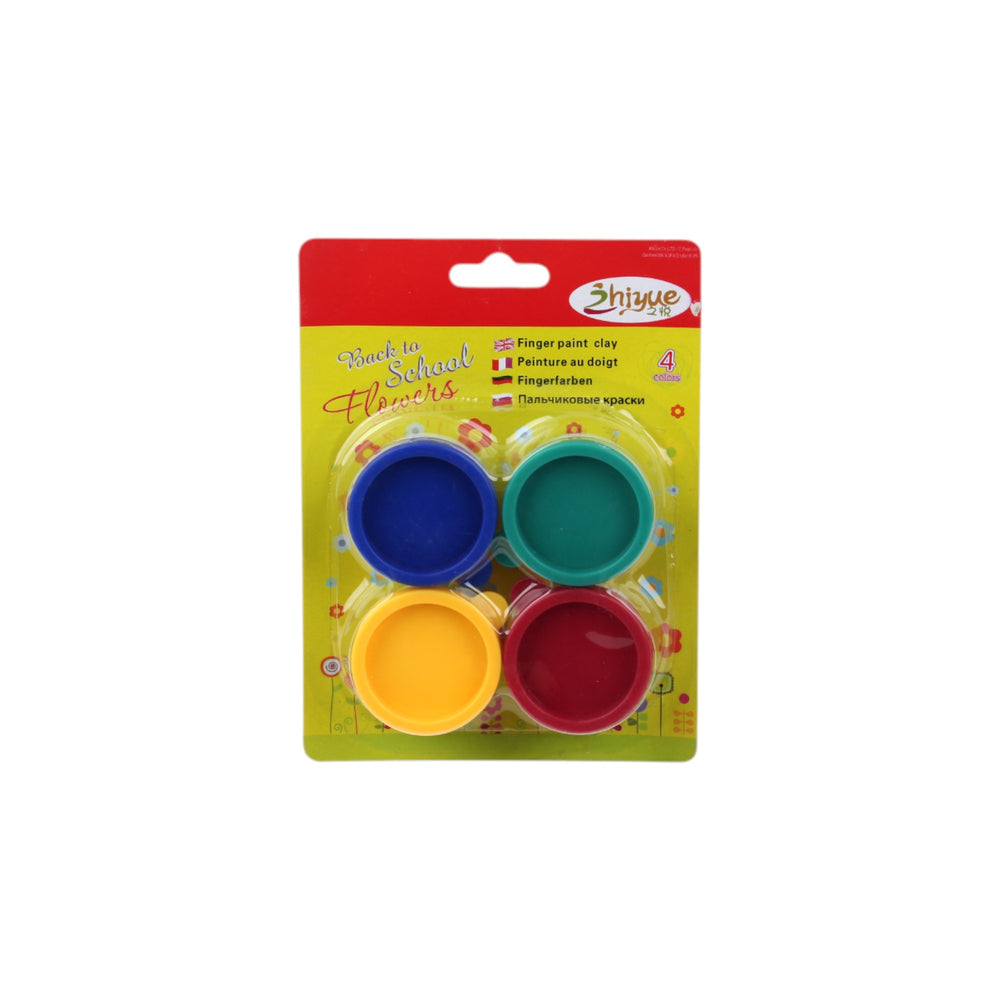 Tempera Para Dedos De 4 Colores
