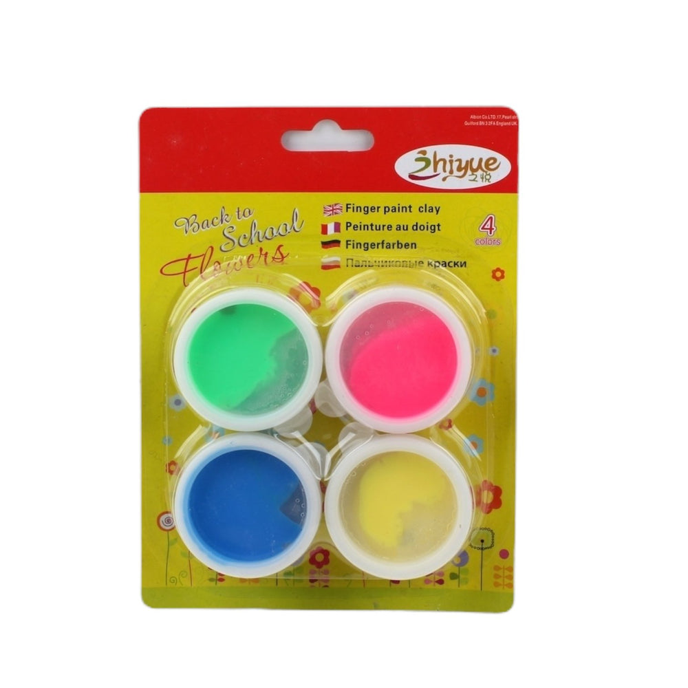 Bl¨ªster De Pintura Para Dedos De 4 Piezas De 25 G - Q&X