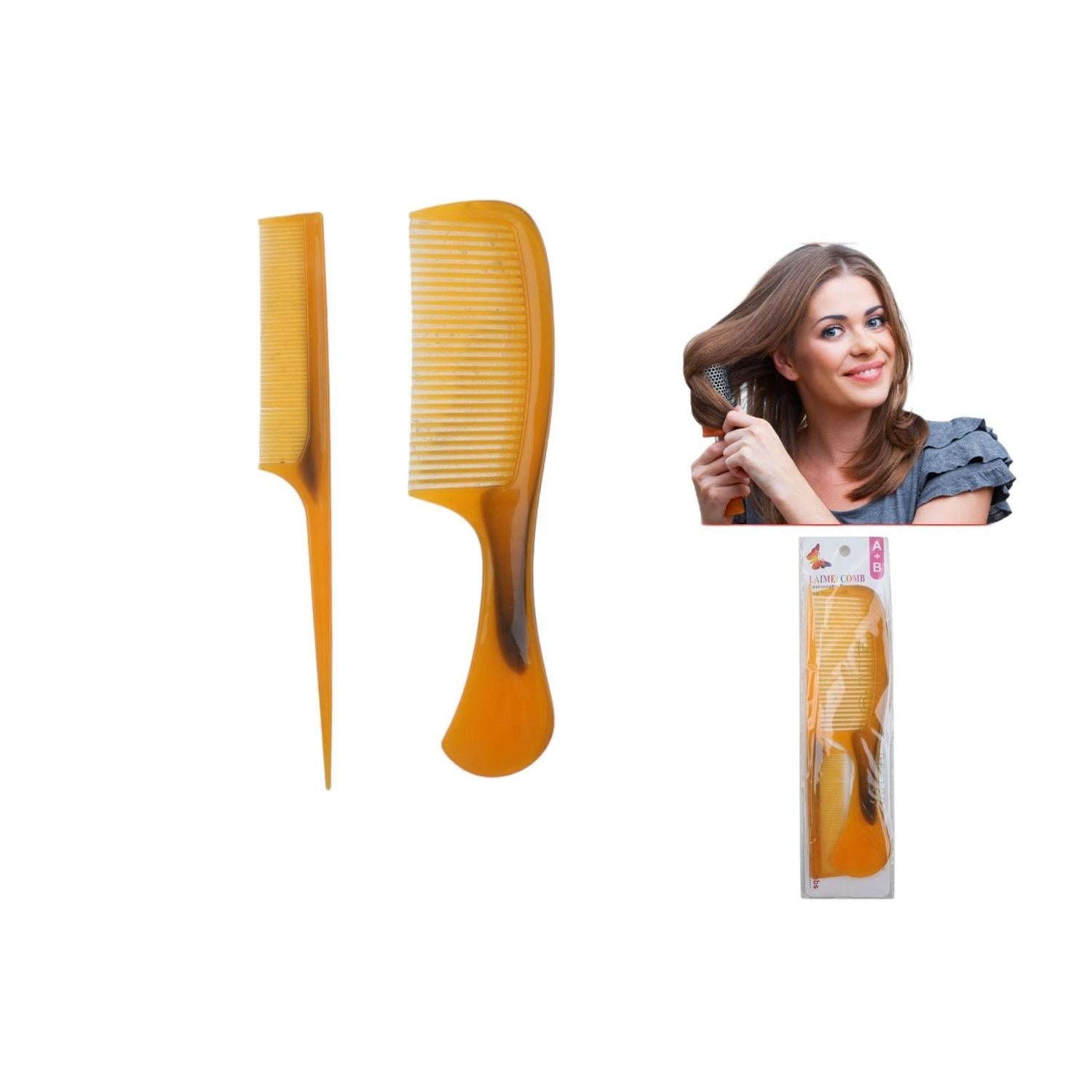 Par De Peinetas Plasticas