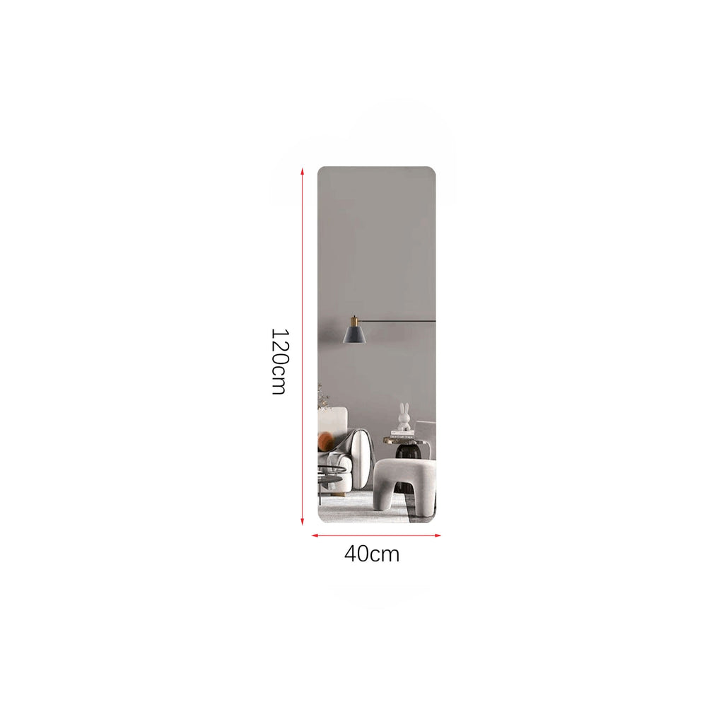 Espejo flexible de material PS 40×120cm 1.8mm de grosor