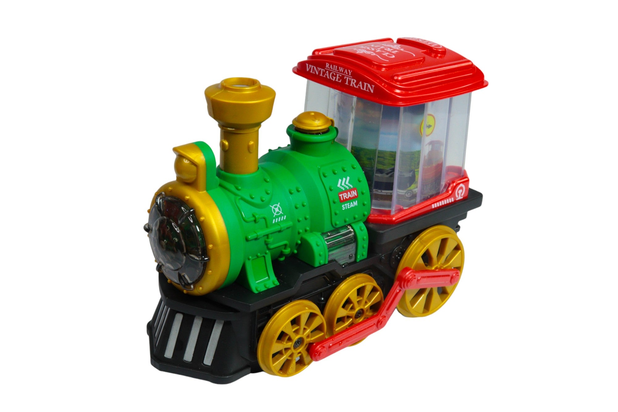 🚂 Tren Eléctrico con Luces y Efecto Vapor