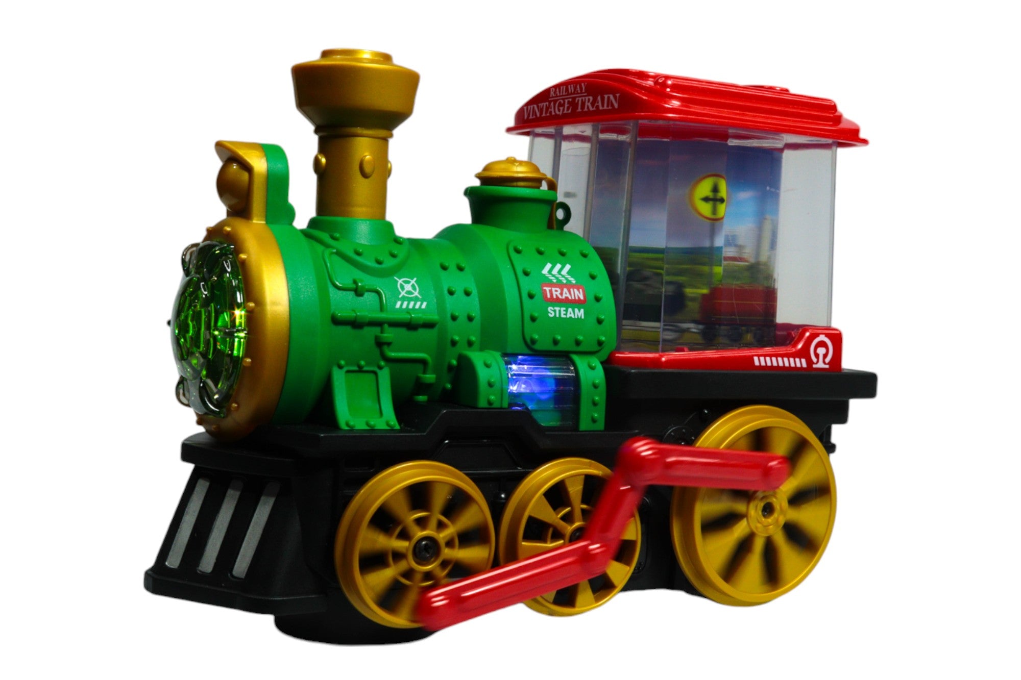 🚂 Tren Eléctrico con Luces y Efecto Vapor