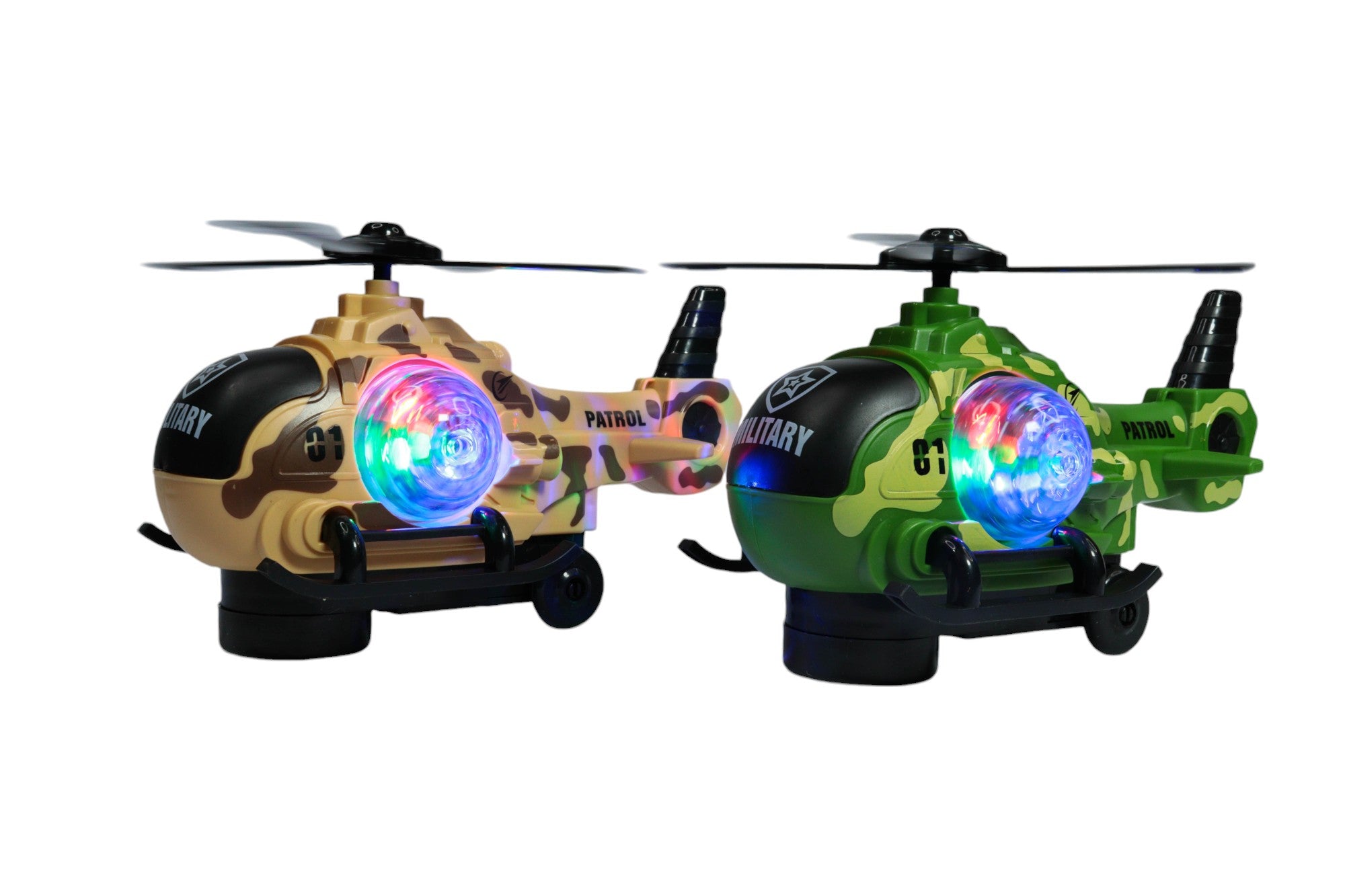 🚁 Helicóptero de Juguete Army Patrol con Luces y Sonido