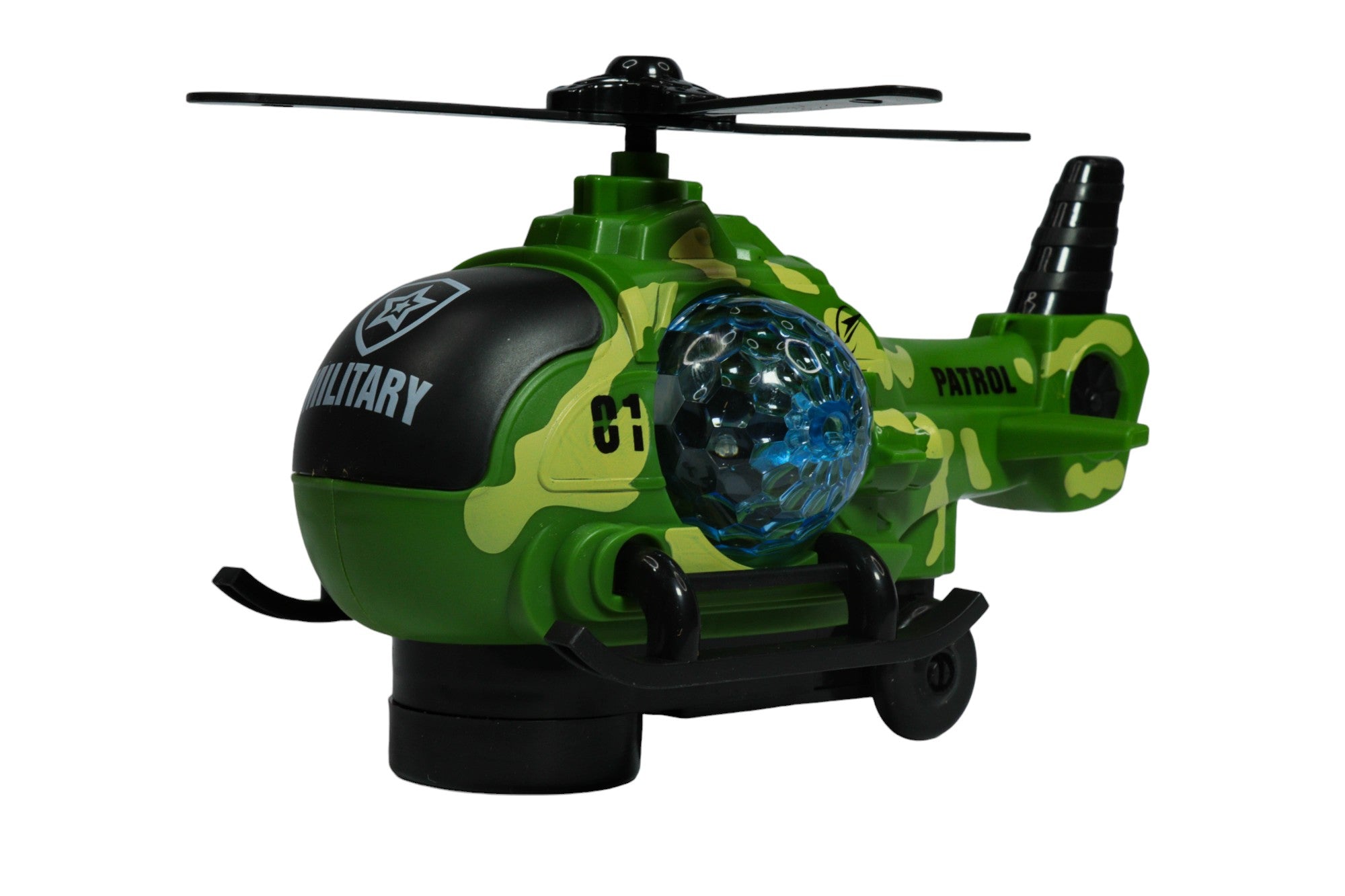 🚁 Helicóptero de Juguete Army Patrol con Luces y Sonido