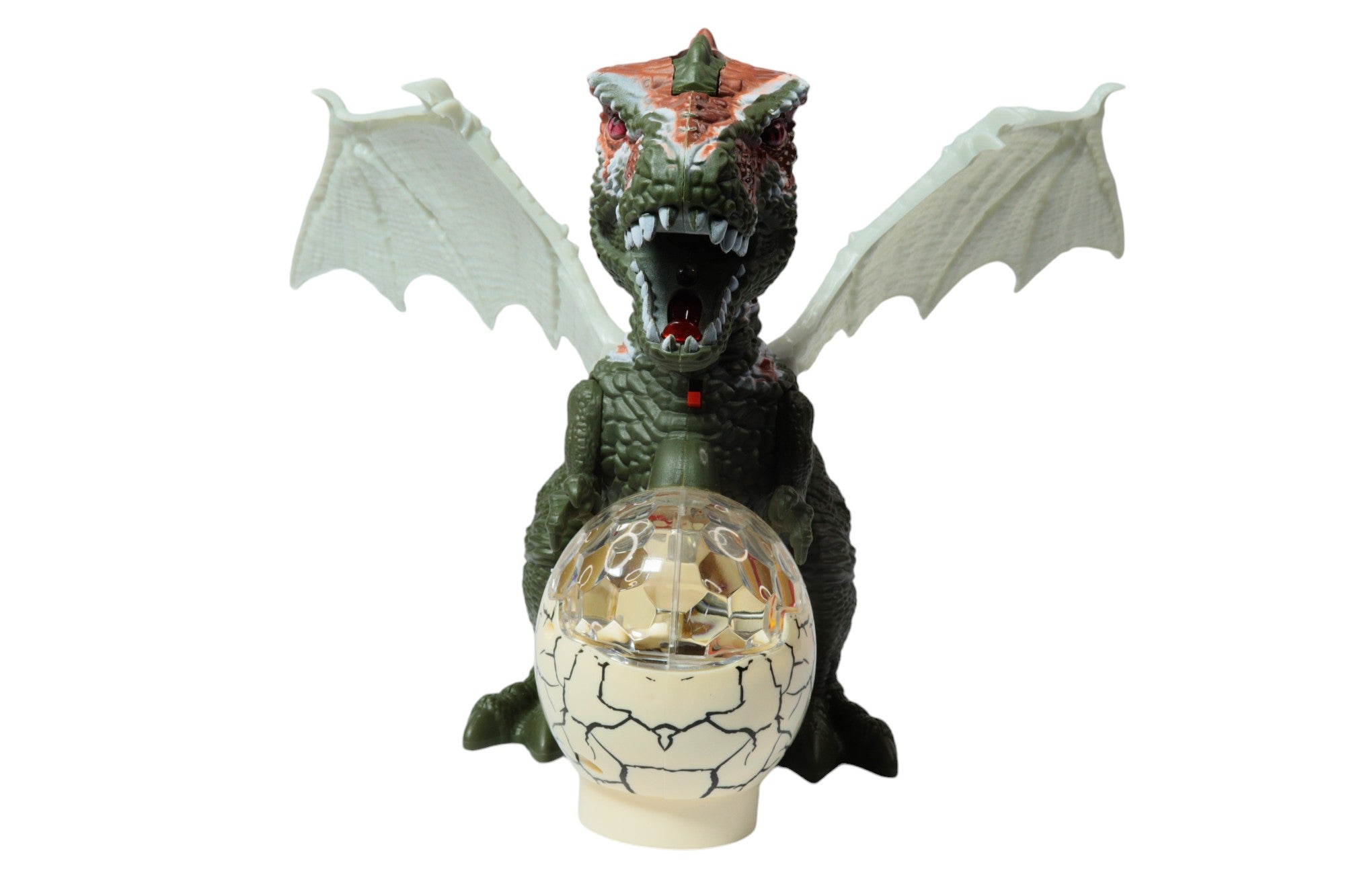 Dinosaurio porta huevo andante