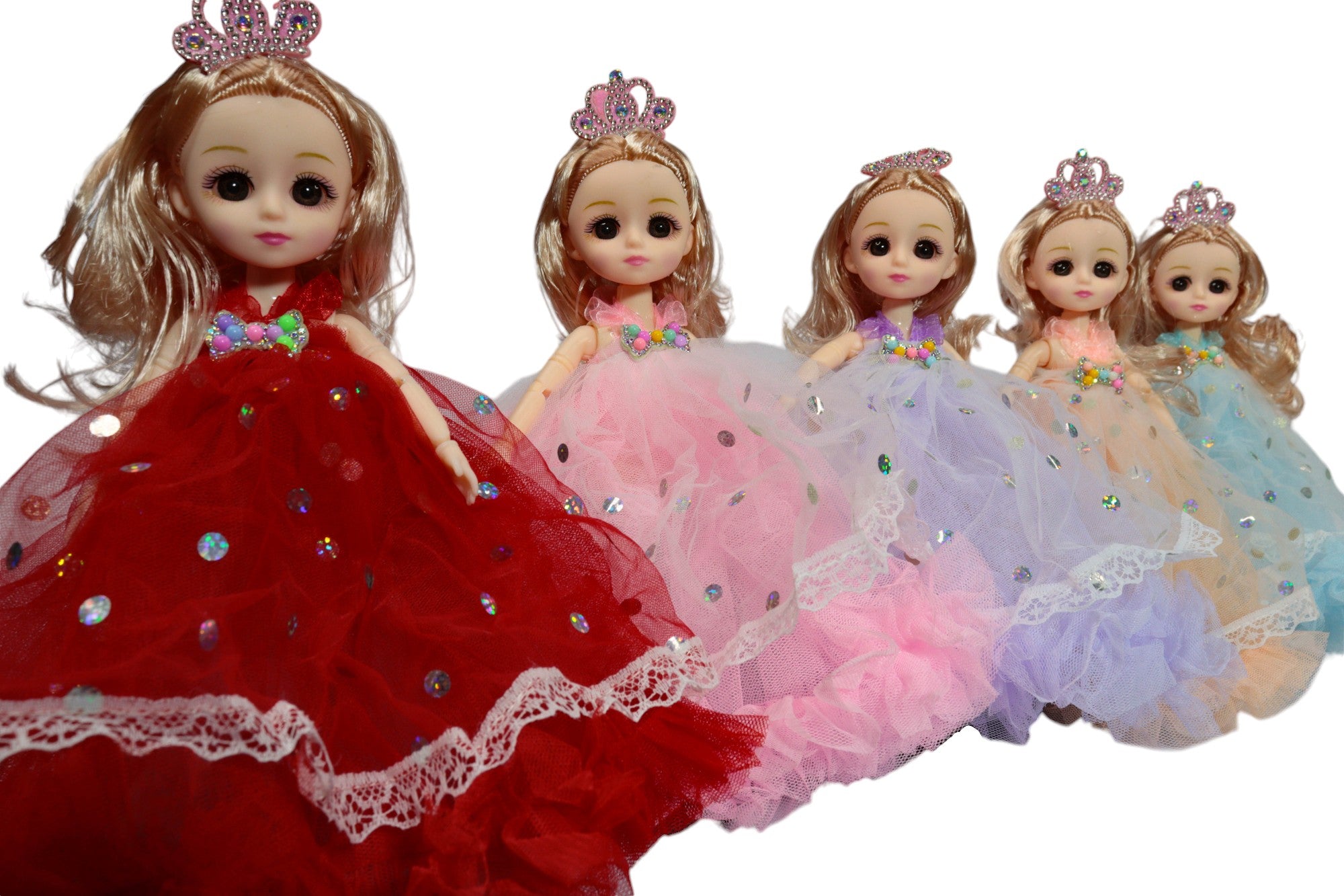 Muñeca Princesa con Luces y Música – 3 Capas de Encaje