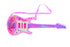 Guitarra strato de juguete rosada