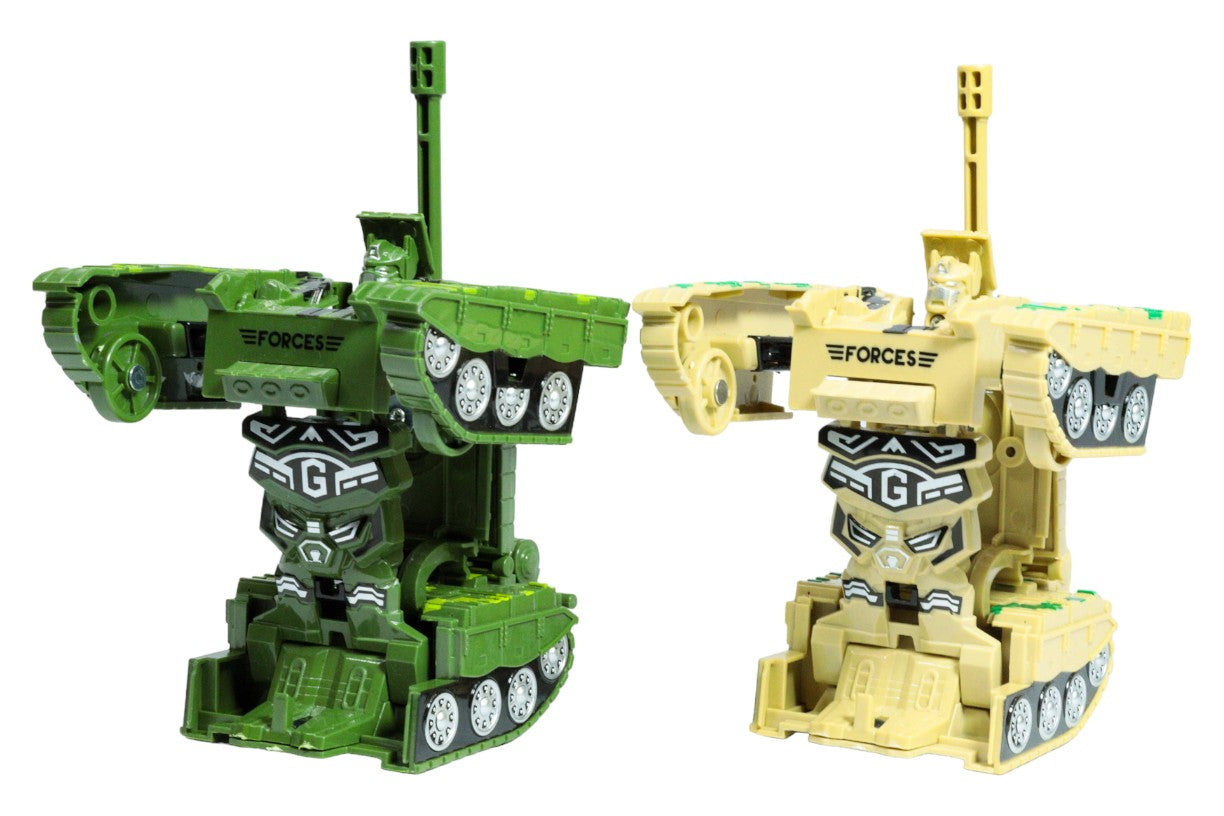 Mini tanques tipo transformer set de 8u