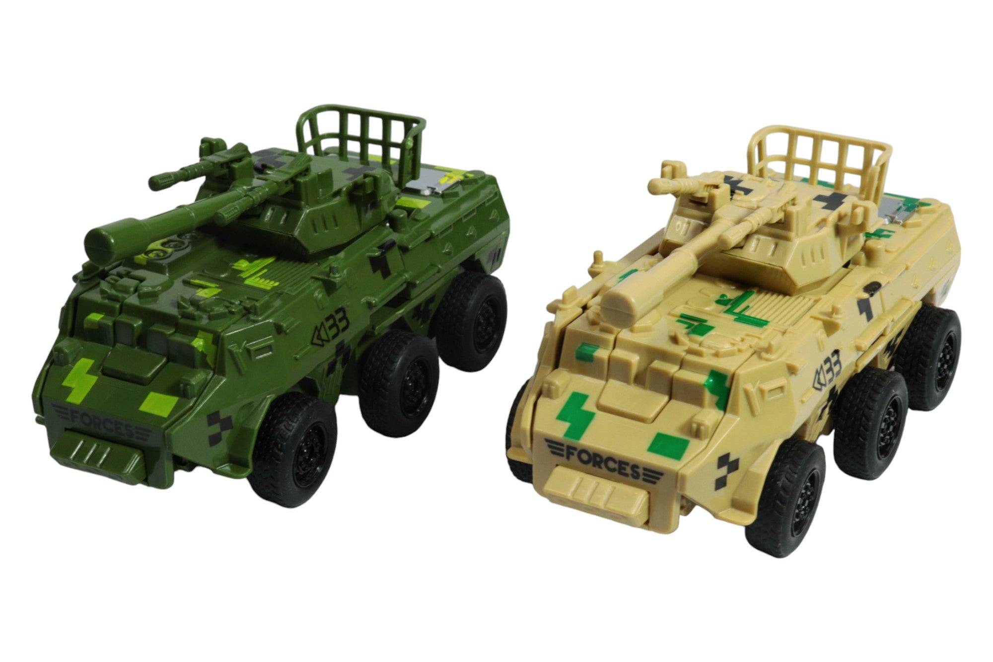 Robot Militar Transformable Vehículo Blindado y Robot 12cm