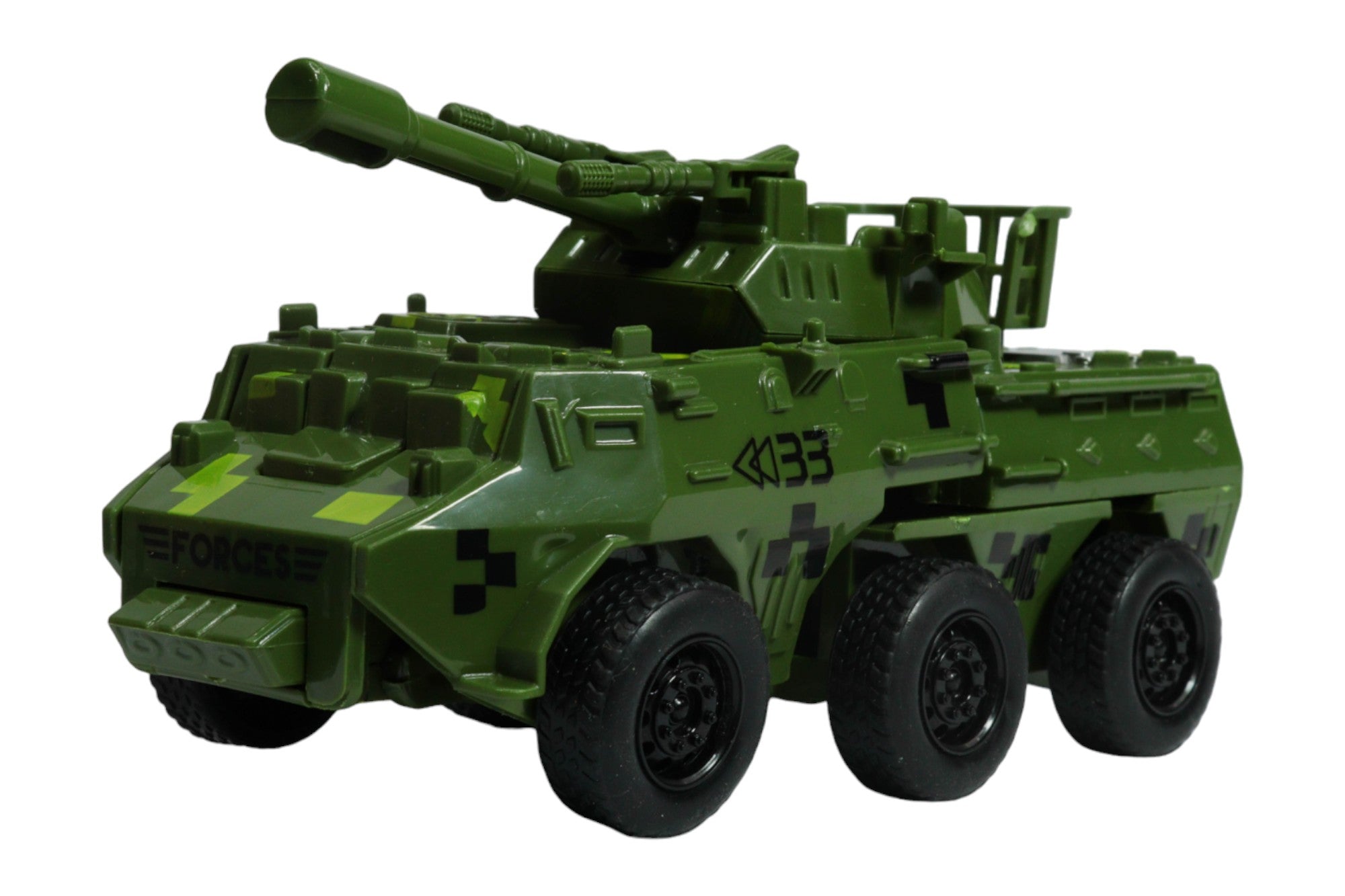 Robot Militar Transformable Vehículo Blindado y Robot 12cm