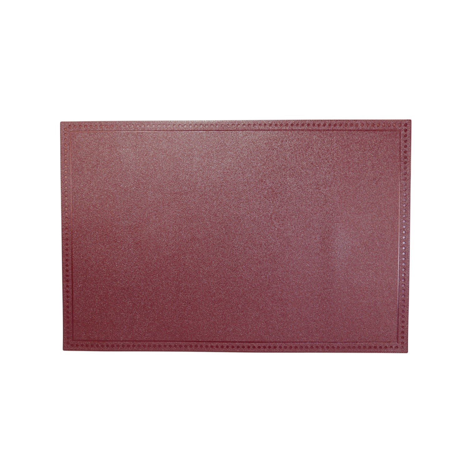 Mantel individual rectangular de cuero suave 30x45 cm
