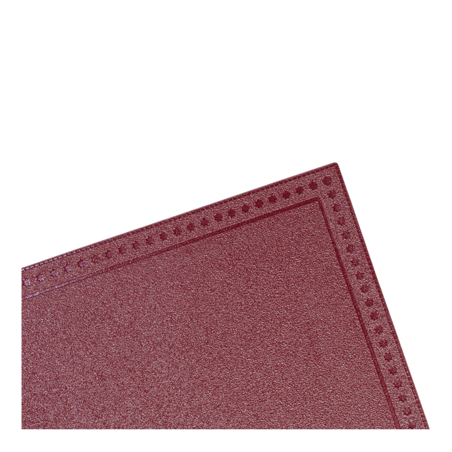 Mantel individual rectangular de cuero suave 30x45 cm