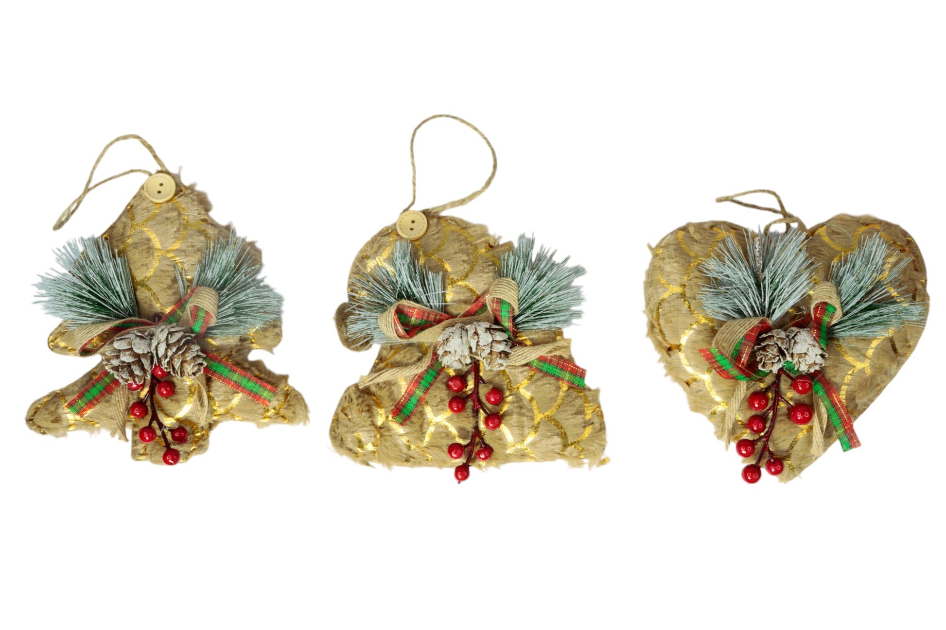 Colgante navideño de tela 15cm - Q&X