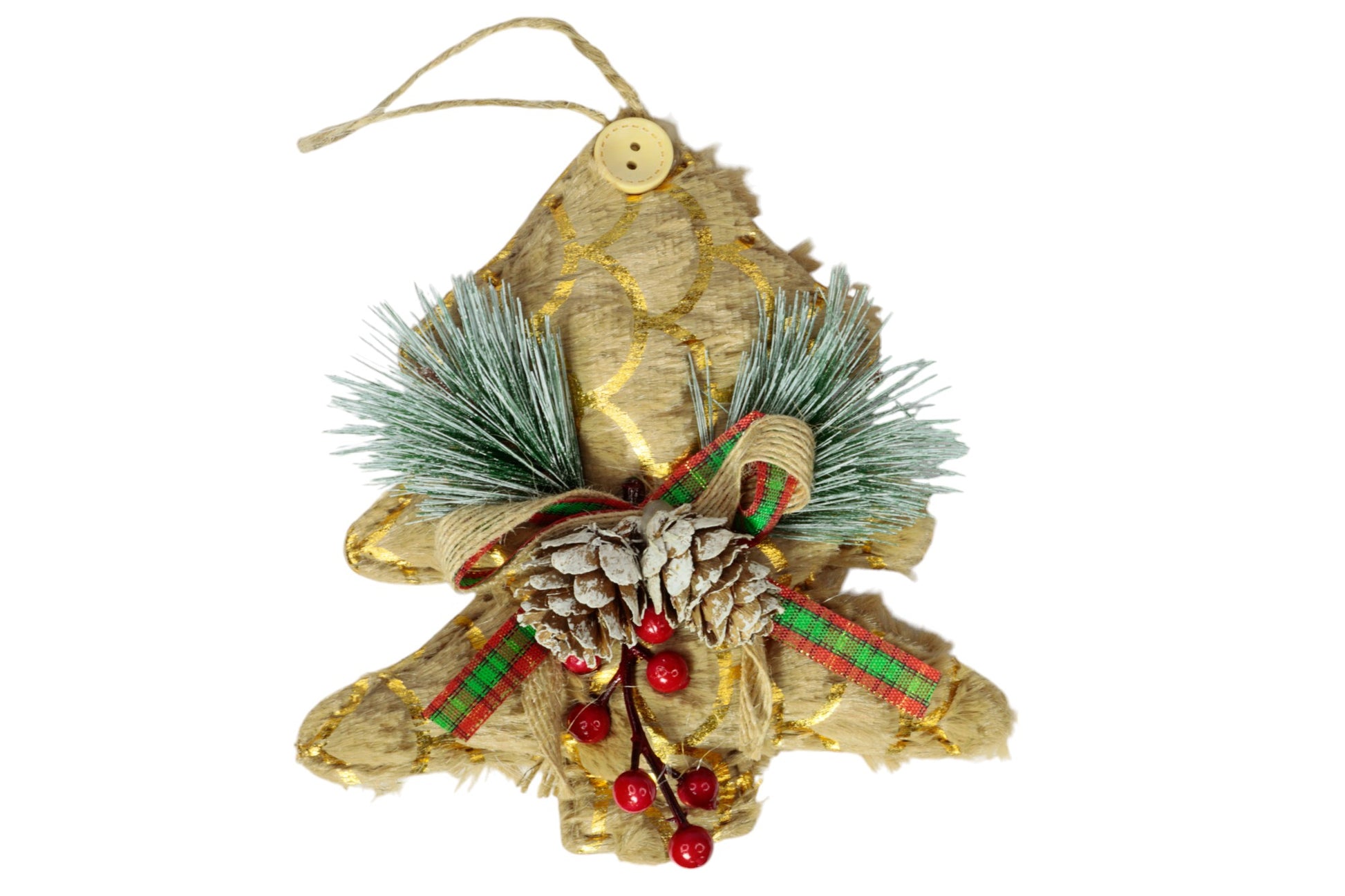 Colgante navideño de tela 15cm - Q&X