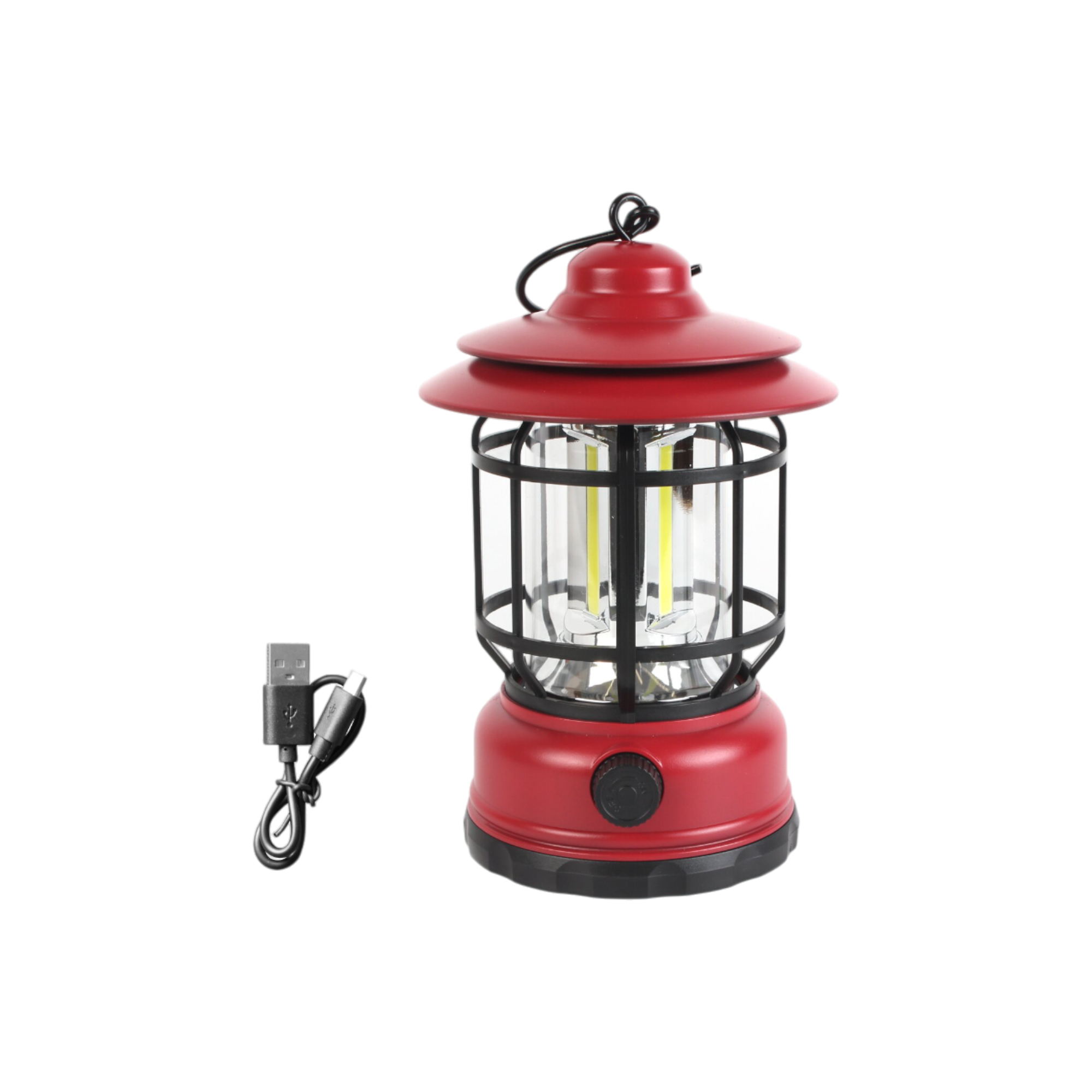 Lámpara de Camping Recargable Retro USB Tipo-C