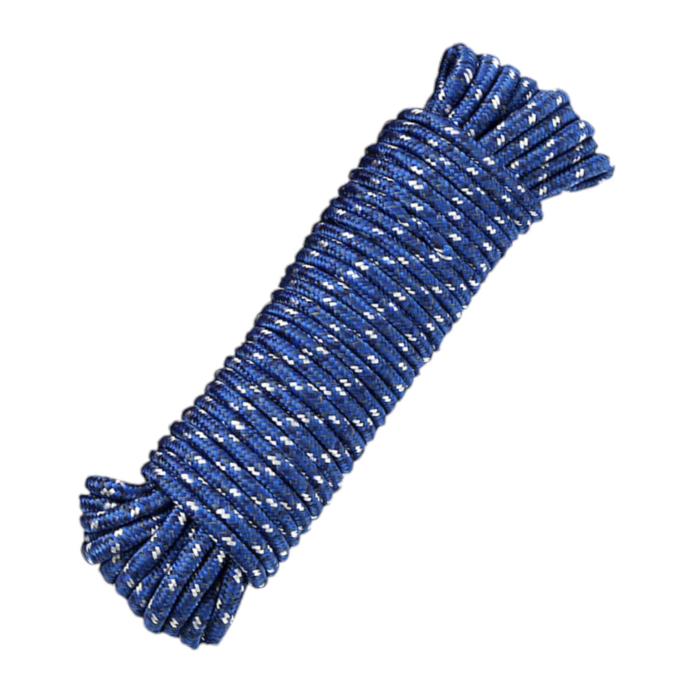 Cuerda de colgar ropa PE 4MM*10M con gancho azul modelo 54090 - Q&X