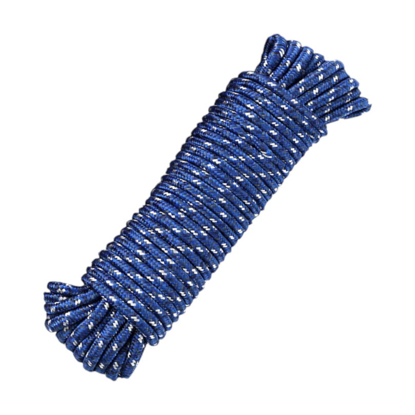 Cuerda de colgar ropa PE 8MM*20M con gancho azul modelo 65200 - Q&X