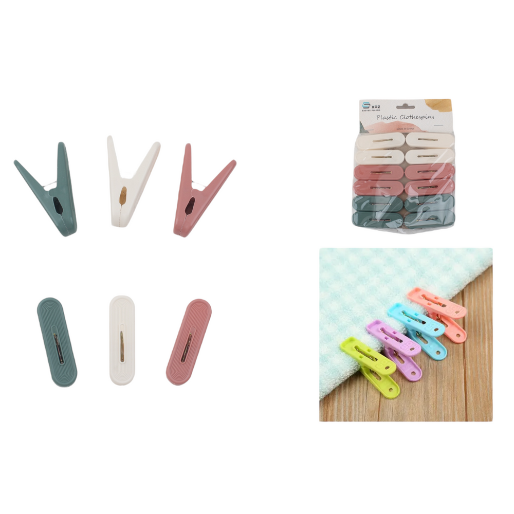 Xrz72 Pinzas Para La Ropa 12Uds - Q&X