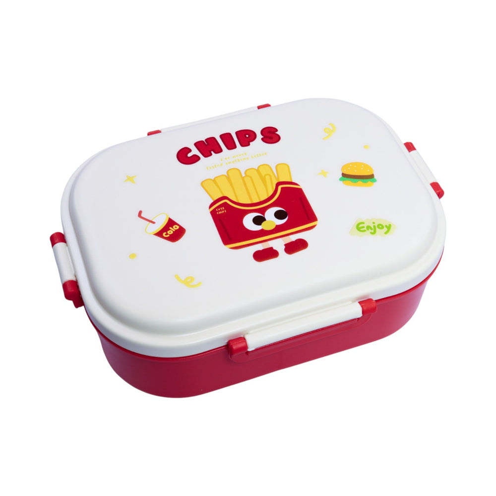 Lonchera Temática Hamburguesa y Patatas Fritas - 22×16.5×7 cm