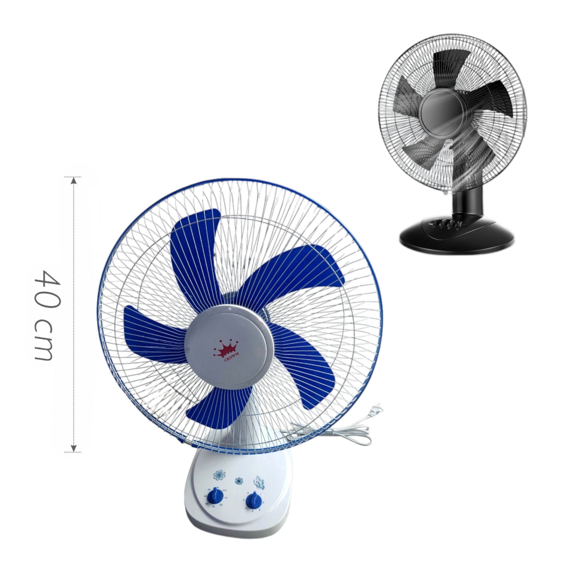 Ventilador de mesa compacto de 40 cm con múltiples velocidades