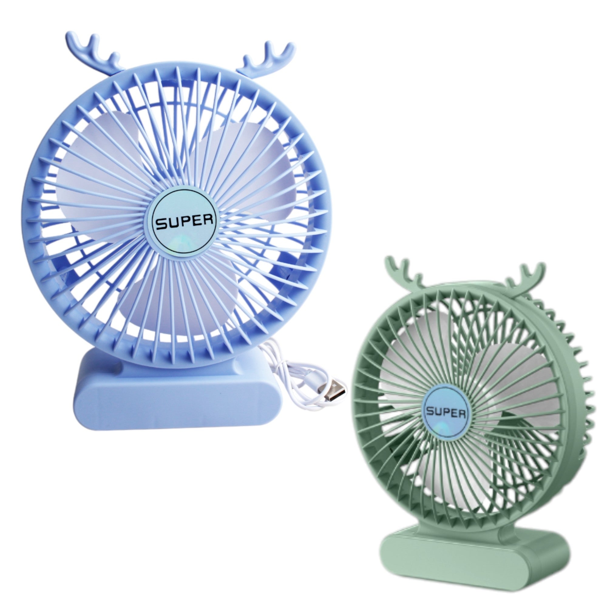 Ventilador de Escritorio con Diseño de Astas