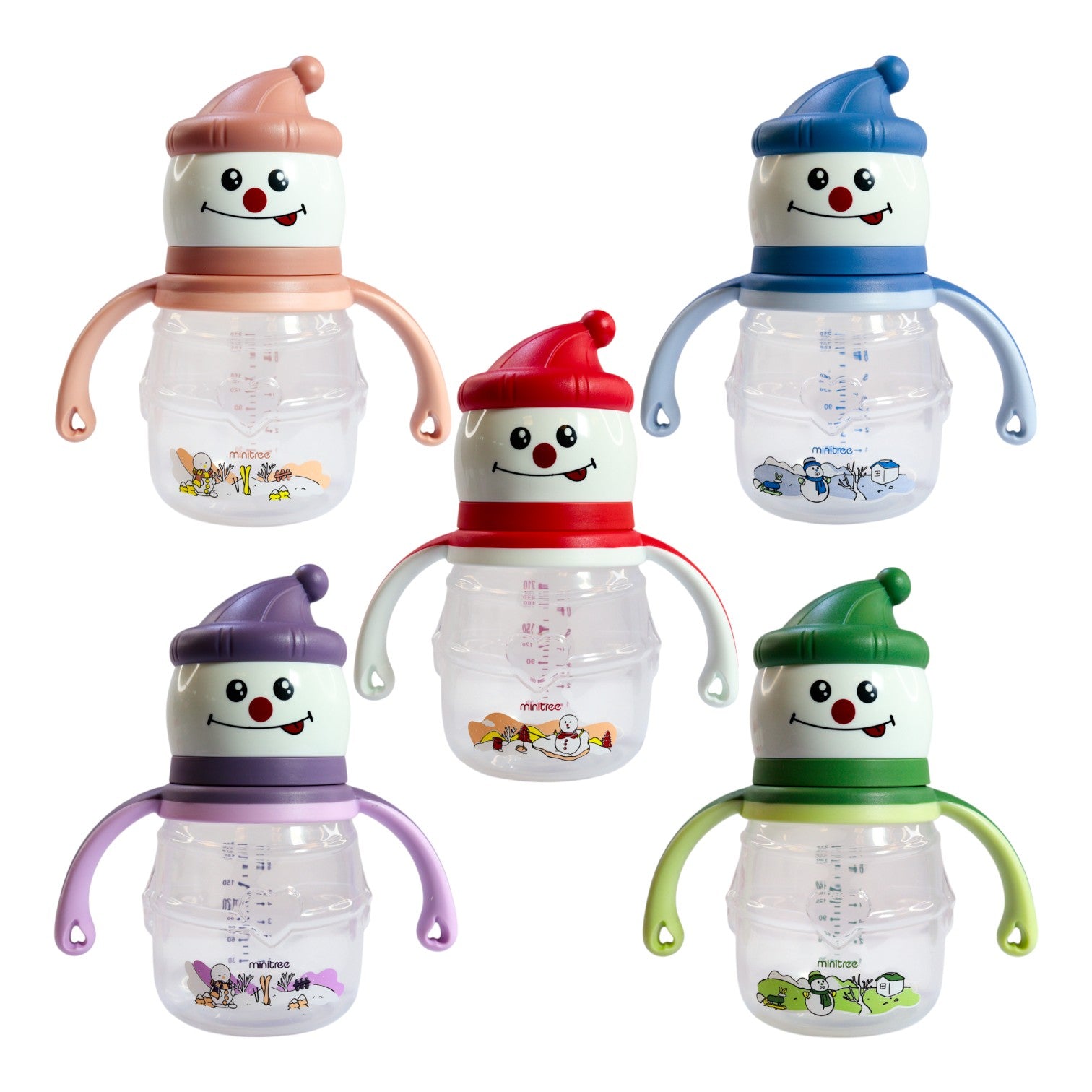 Mamadera muñeco de nieve (210 ml)