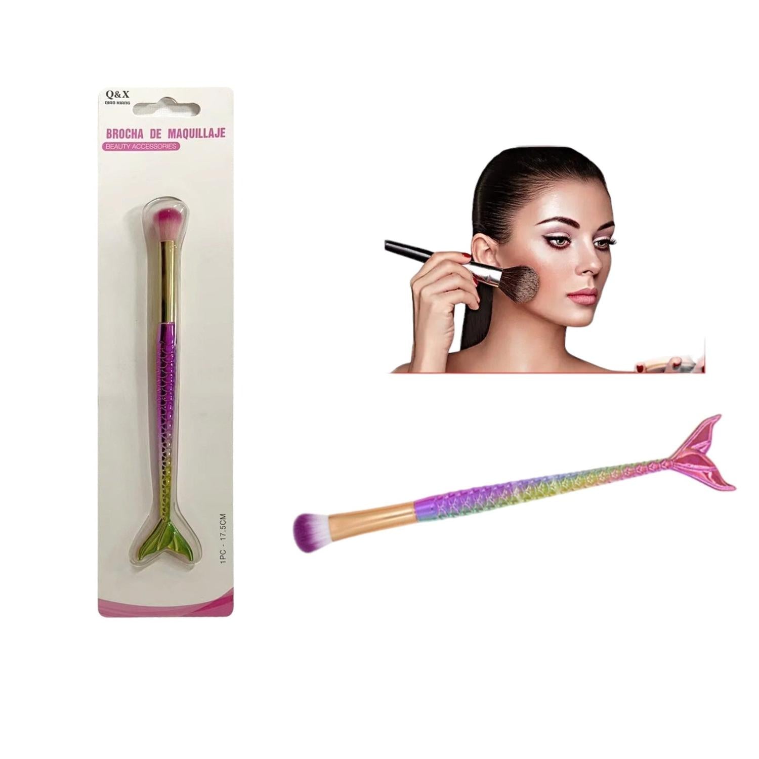 Brochas Redondeada Para Maquillaje De Sirena 17,5Cm