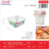 Molde cupcake cuadrado laminado 6.5 x 6.5 x 3.5 cm 6 pcs