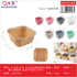 Molde cupcake cuadrado multicolor antiadherente 6.5 x 6.5 x 3.5 cm 12 pcs