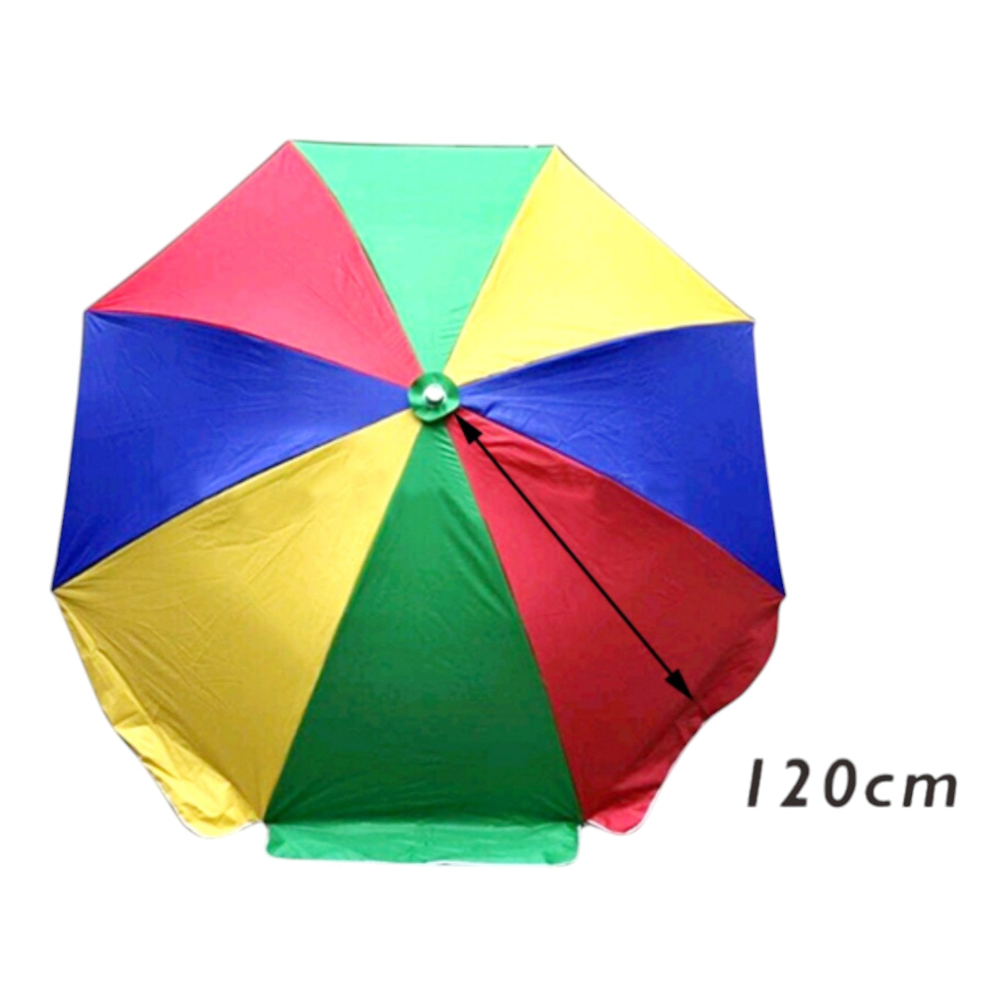 Sombrilla de Playa con Revestimiento de PlatA 120CM