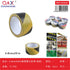 Cinta de advertencia amarillo/negro 4,8 × 20 m (con adhesivo)