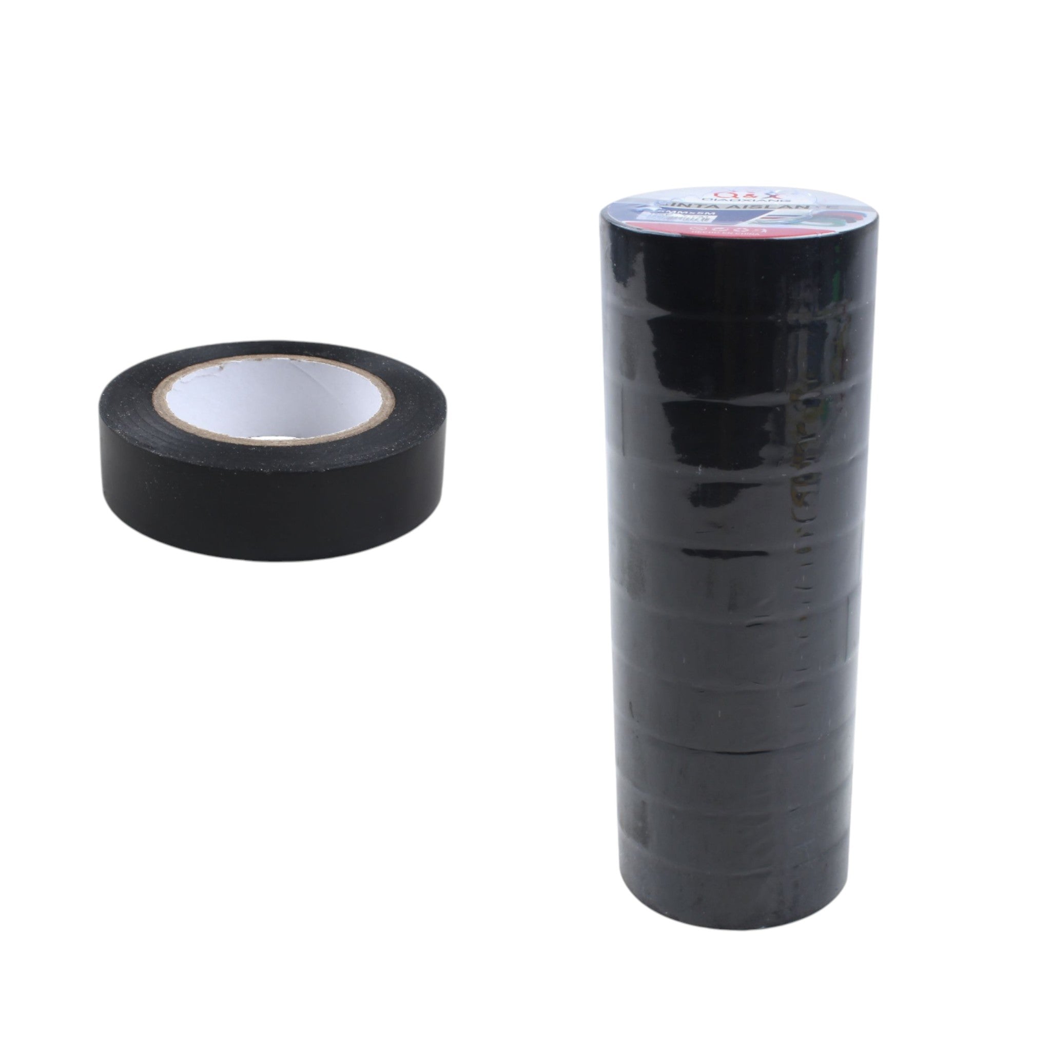 Cinta aislante eléctrica negra 1,8 × 15 m, blister 10 pcs