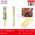2 PCS Cuchillo carne bano oro mango redondo