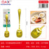 3 PCS Cuchara helado bano oro mango redondo
