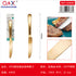 2 PCS Cuchillo mesa bano oro rosa mango redondo