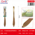 1 PCS Cuchillo pastel bano oro rosa mango redondo