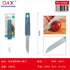 Cuchillo frutas pequeño mango plástico gris MJ-H 051 A