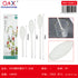 Cucharas largas plástico 3 PCS blanco