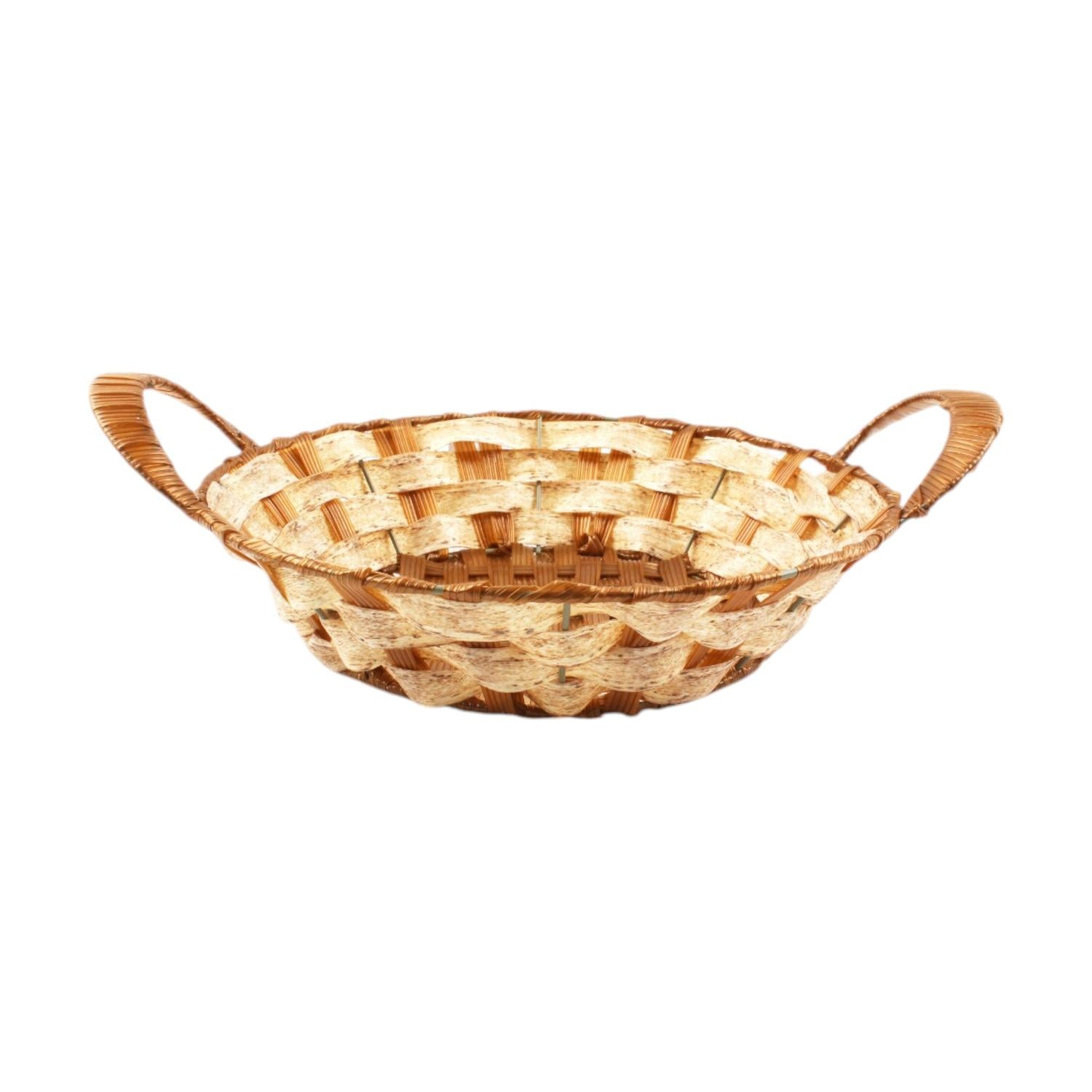 Cesta de mimbre para pan 26 x 26 x 6 cm