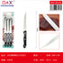 6 PCS Cuchillo carne filo mango negro