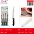 3 PCS Cuchillo carne mango negro