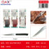 3 PCS Cuchillo carne punta lomo curvo
