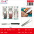 3 PCS Cuchillo carne cabeza redonda dentado
