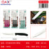 3 PCS Cuchillo carne tornasol dentado
